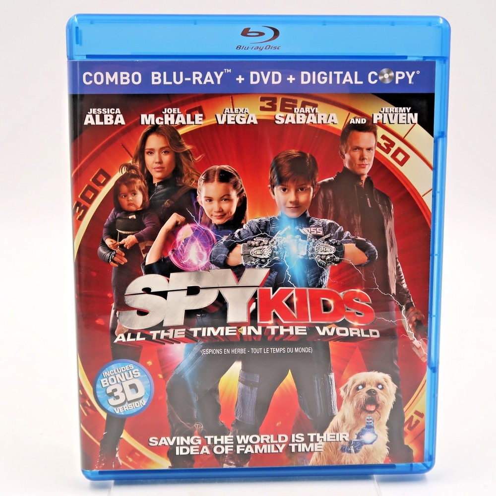 Spy Kids All the Time in the World Blu-ray DVD Combo 2011 Jessica Alba G 3D
